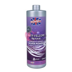 Șampon pentru par blond Ronney Anti Yellow Silver Power 1000 ml, art RCH 00049